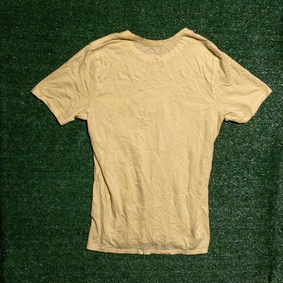 NIKE CLUB AMERICAS MENS T SHIRT LIGHT YELLOW BLUE LOGO SOCCER TEE SIZE MEDIUM - Picture 6 of 7